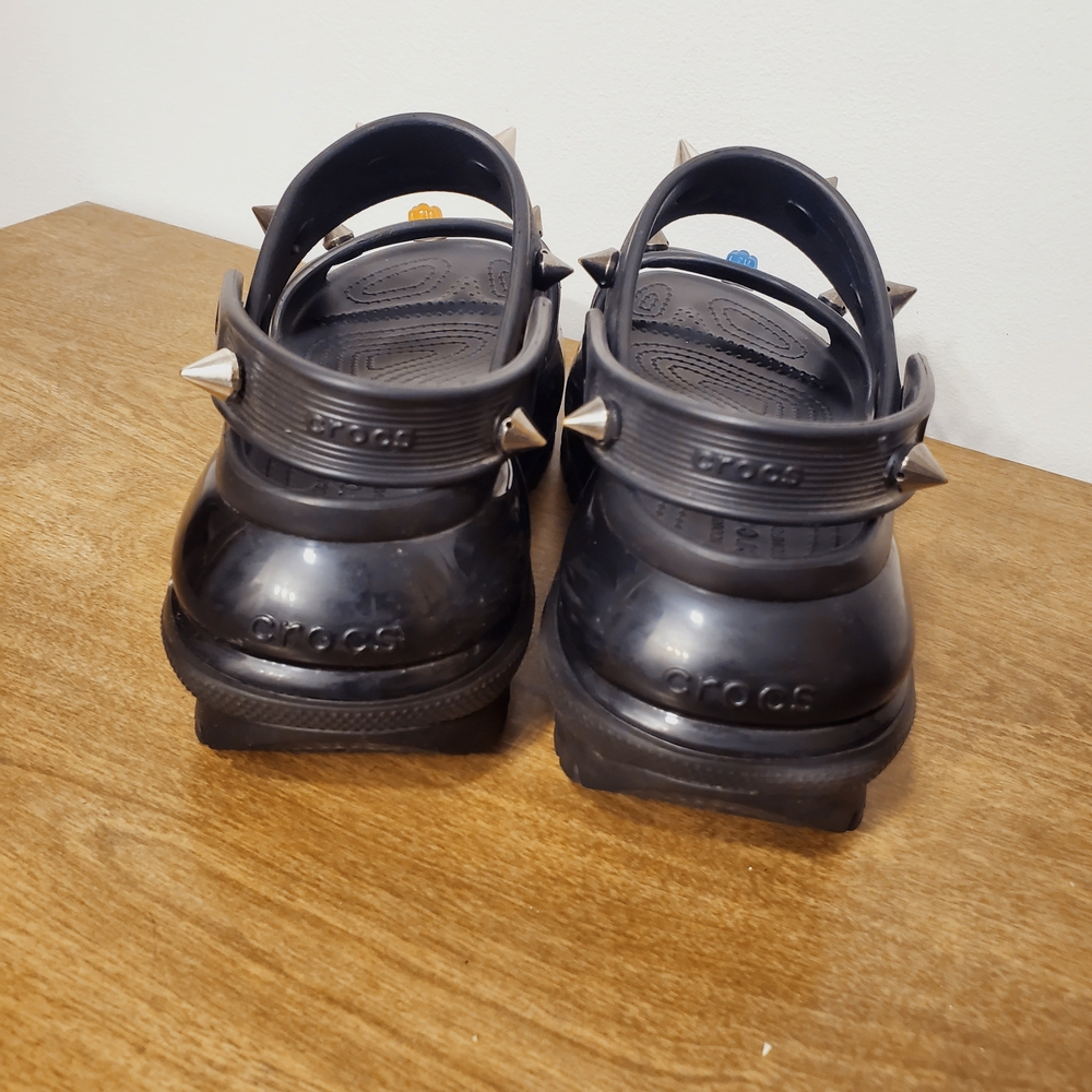 CROCS Black Spiked Sandals - Picture 4 of 4